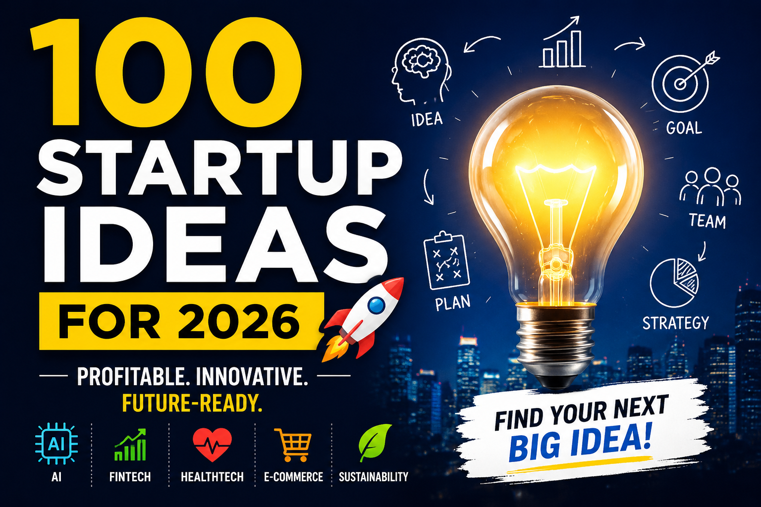 100 Startup Ideas for 2026: The Ultimate Guide for Future Entrepreneurs